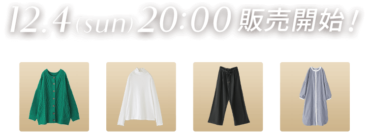 12.4(SUN) 20:00販売開始！